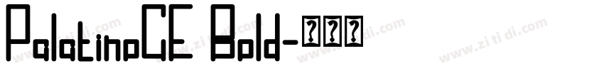 PalatinoCE Bold字体转换